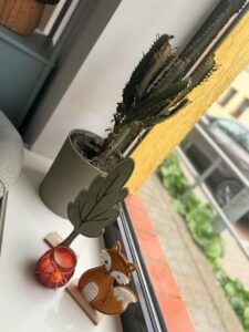 okno z ozdobami, przyjazny klimat sali